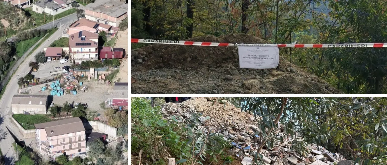 Residui edilizi e\u00A0cemento su un terreno privato senza autorizzazione, denunciate due persone nel Crotonese\n