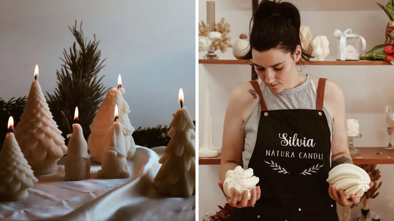 Le candele l'arte di Silvia Popa: «Creare apre un mondo, la novità di quest'anno? La fragranza al “panettone”»\n