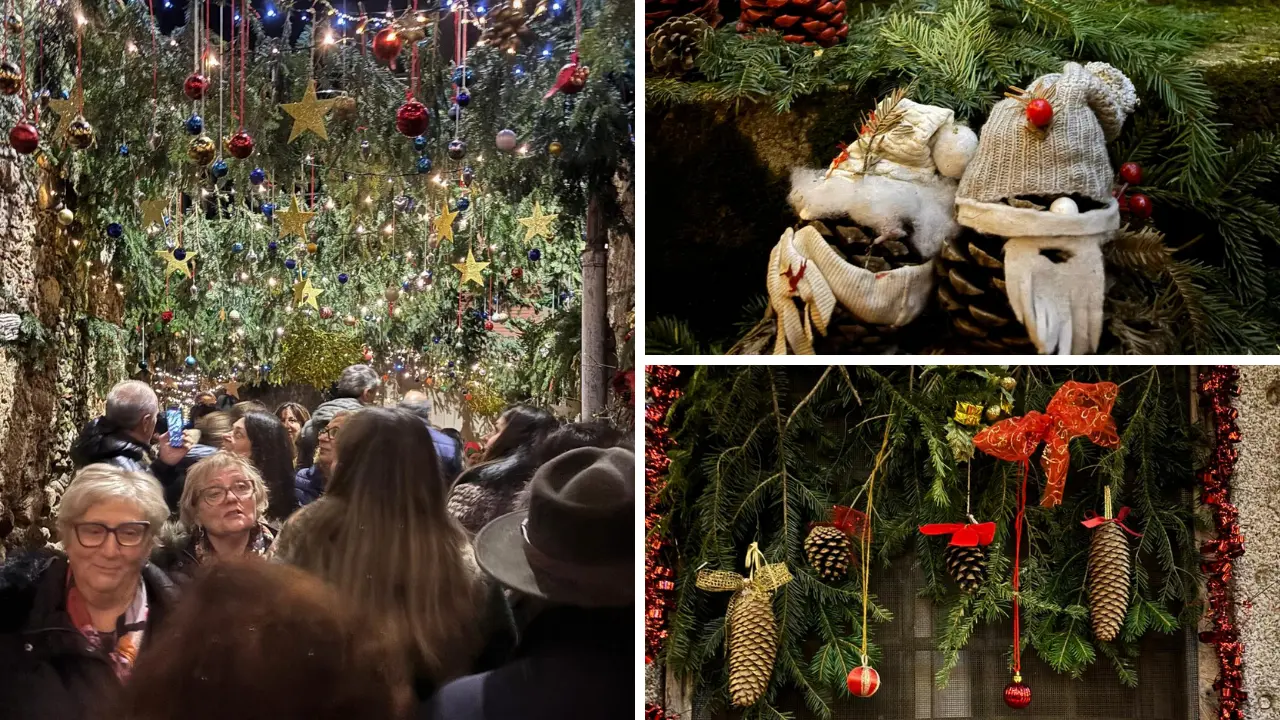 Simbario accende il Natale: debutta la Via del Vischio, il nuovo percorso magico che incanta il borgo\n