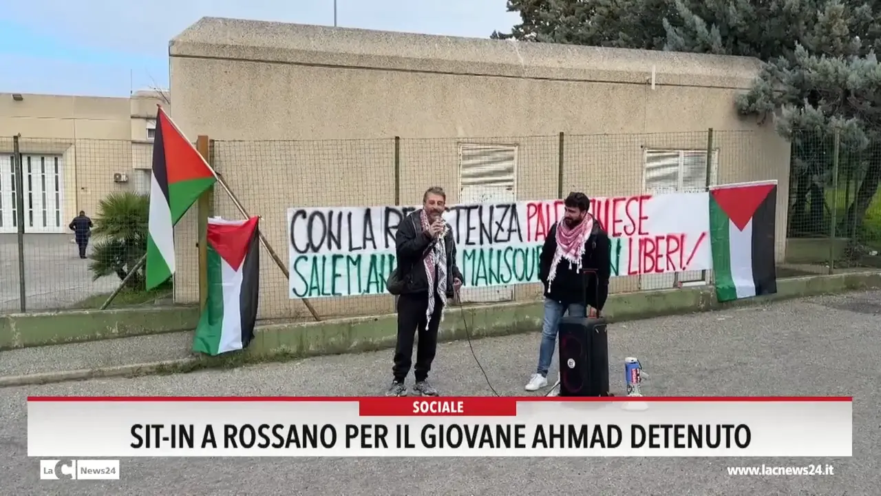 Sit-in a Rossano per il giovane Ahmad detenuto