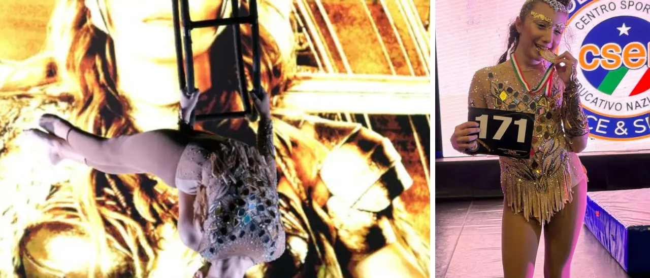 Danza aerea, l’atleta vibonese Benedetta Capria conquista il titolo mondiale Under 14\n