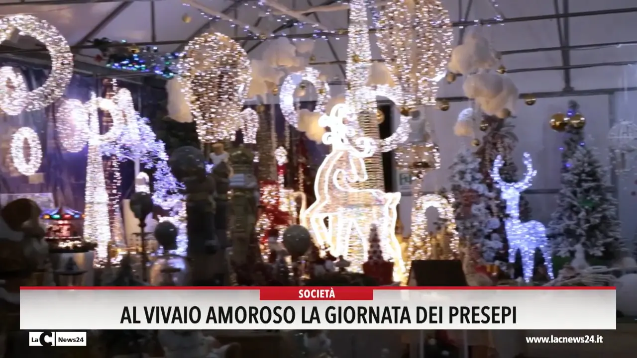 Al vivaio Amoroso la Giornata dei Presepi