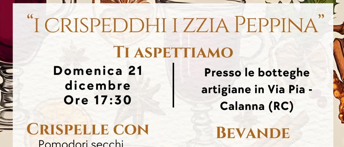 La magia si riaccende a Calanna: il 20 e 21 Dicembre tra tradizione, gusto e musica etno-popolare\n