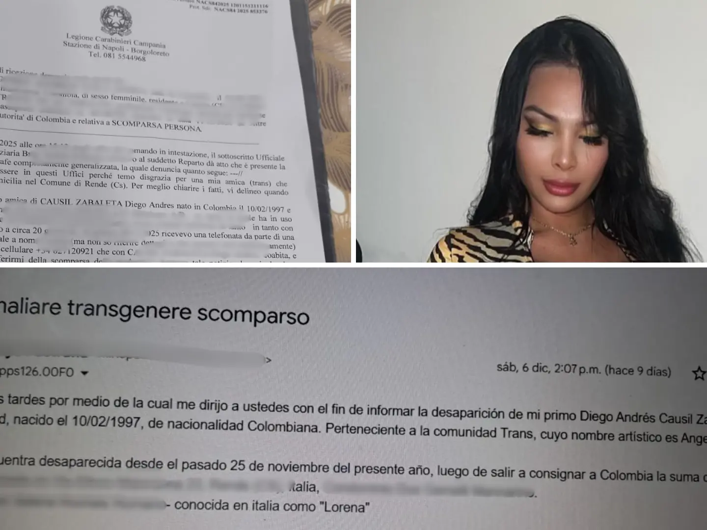 Scomparsa Angelica Causil, scatta l’inchiesta: indagini a tappeto tra Napoli e Cosenza