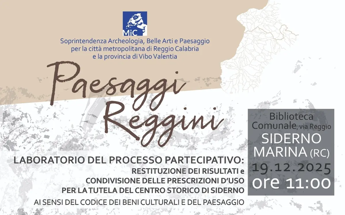 Paesaggi Reggini, a Siderno le risultanze del processo di tutela del centro storico\n