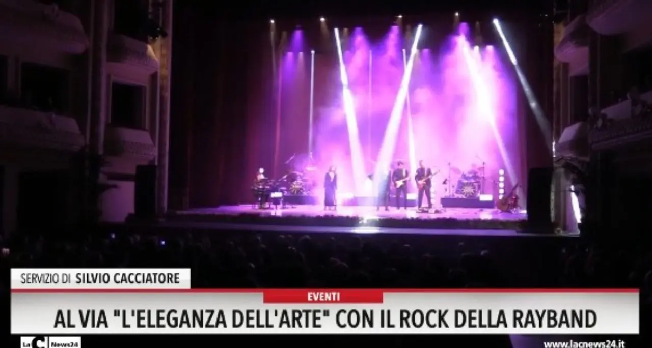 Al via \"L'Eleganza dell'Arte\" con il rock della Rayband