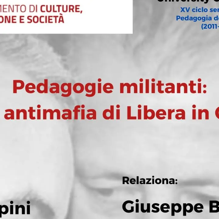 La Calabria che cambia all’Unical: previsto un seminario tra\u00A0Libera e gli studenti di Pedagogia dell’Antimafia\n