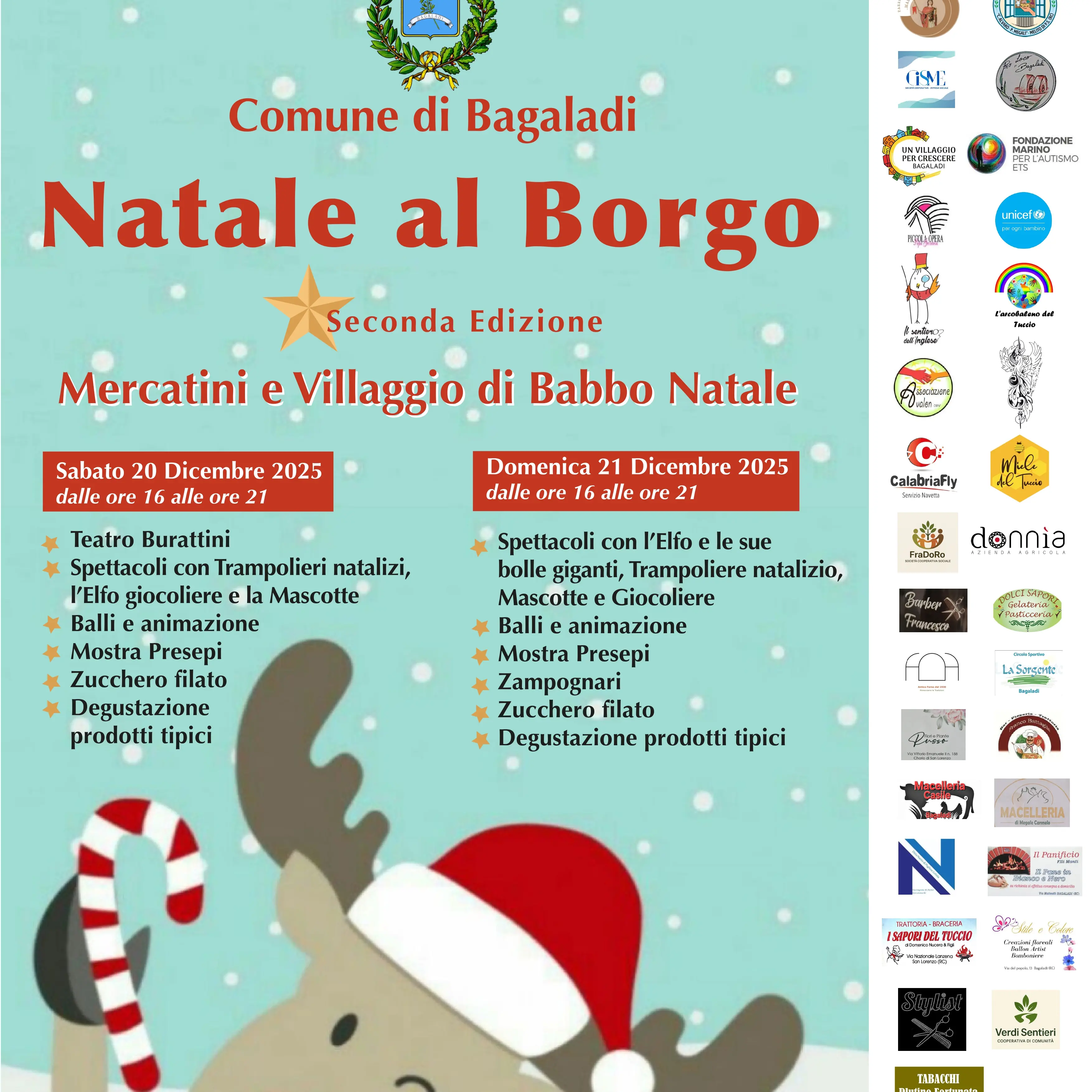 Bagaladi si accende di Natale: due giorni di festa nel borgo\n