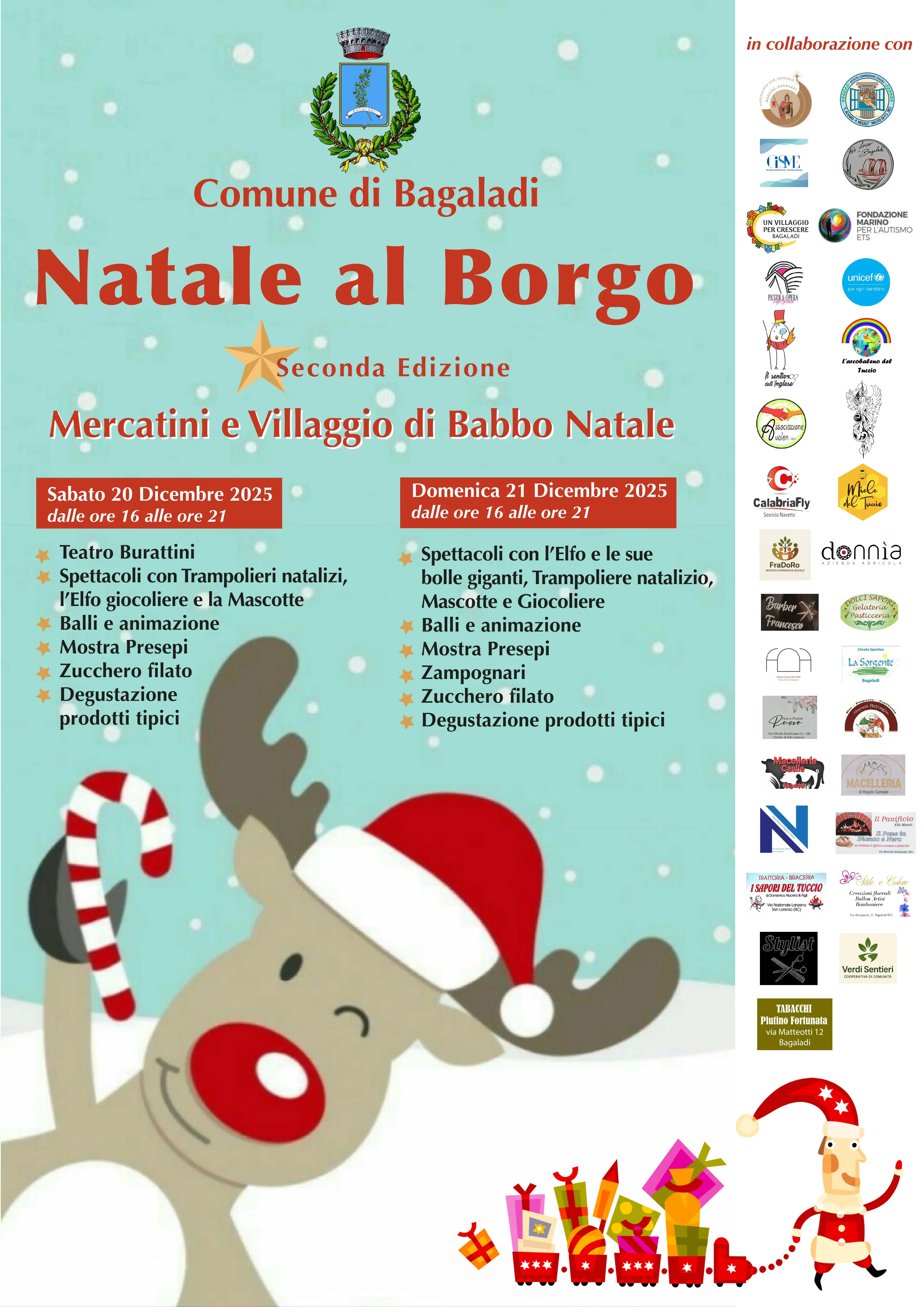 Bagaladi si accende di Natale: due giorni di festa nel borgo\n