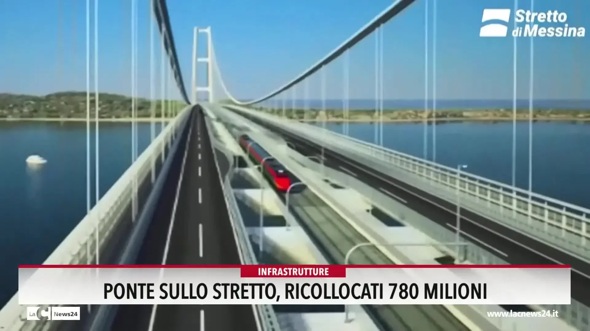 Ponte sullo Stretto, ricollocati 780 milioni