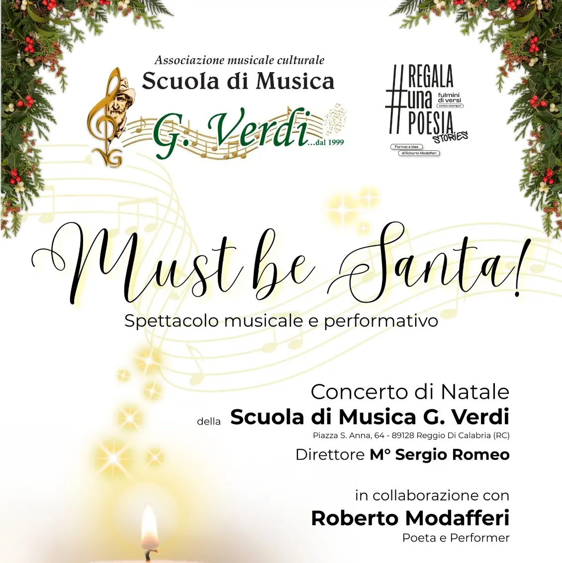 “Must Be Santa”: concerto di Natale della Scuola di Musica Giuseppe Verdi\n