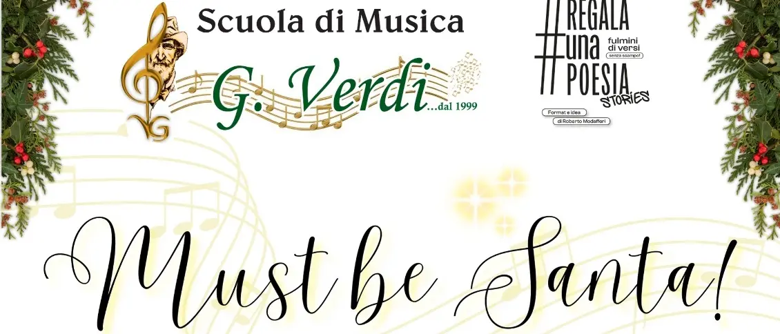 “Must Be Santa”: concerto di Natale della Scuola di Musica Giuseppe Verdi\n