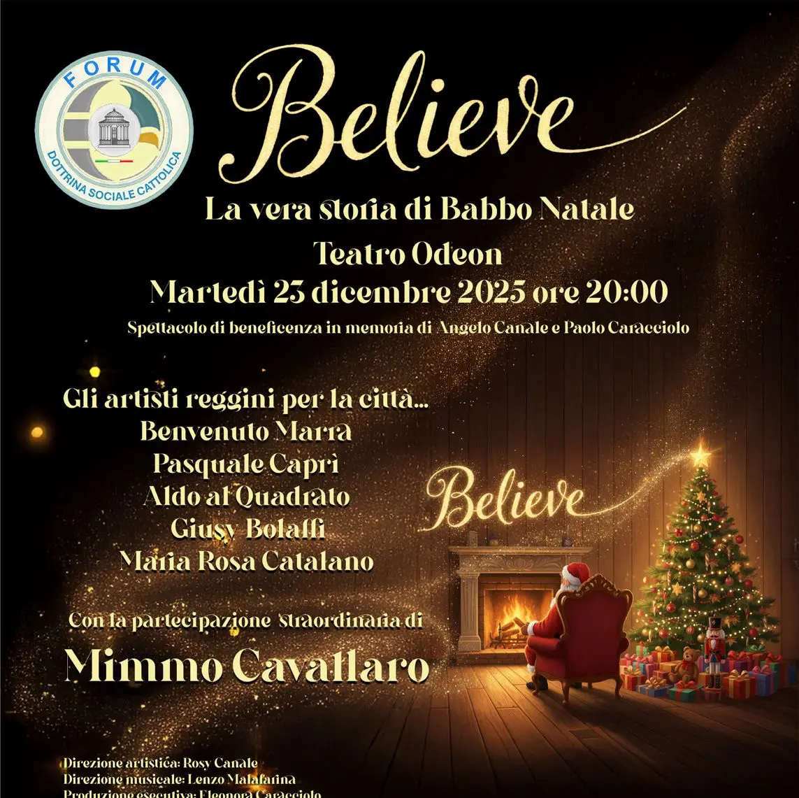 Manifestazione benefica “Believe – La vera storia di Babbo Natale”\n