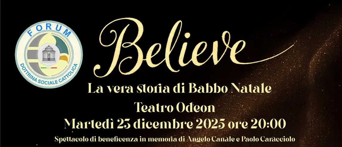 Manifestazione benefica “Believe – La vera storia di Babbo Natale”\n