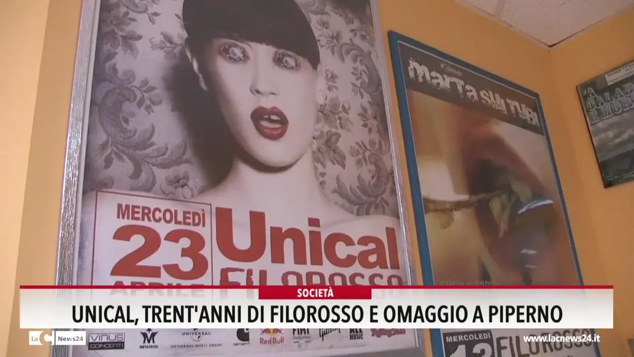 Unical, trent'anni di Filorosso e omaggio a Piperno
