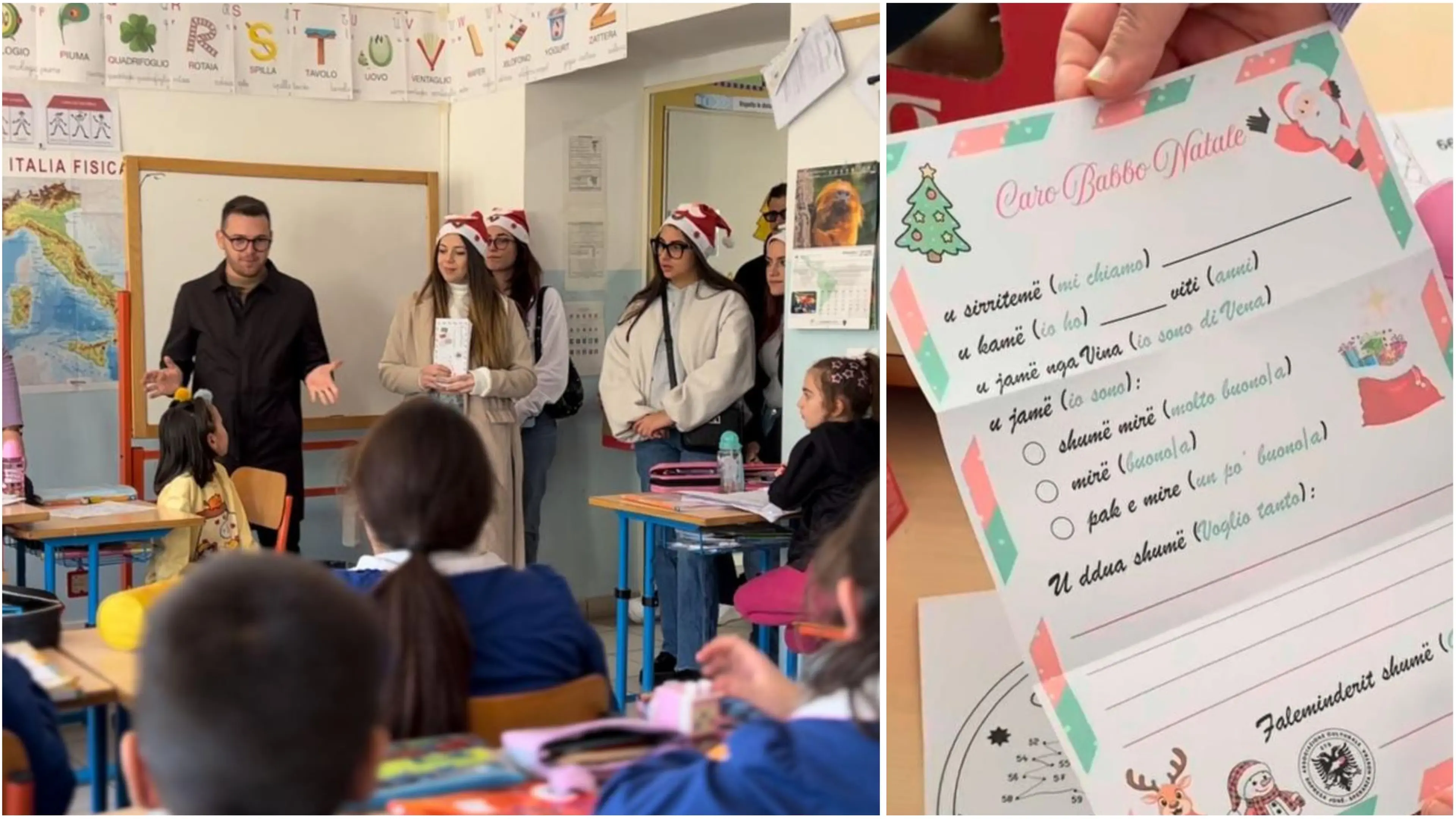 «U sirritemë», scrivere a Babbo Natale in arbëreshë: la tradizione vive a Vena di Maida
