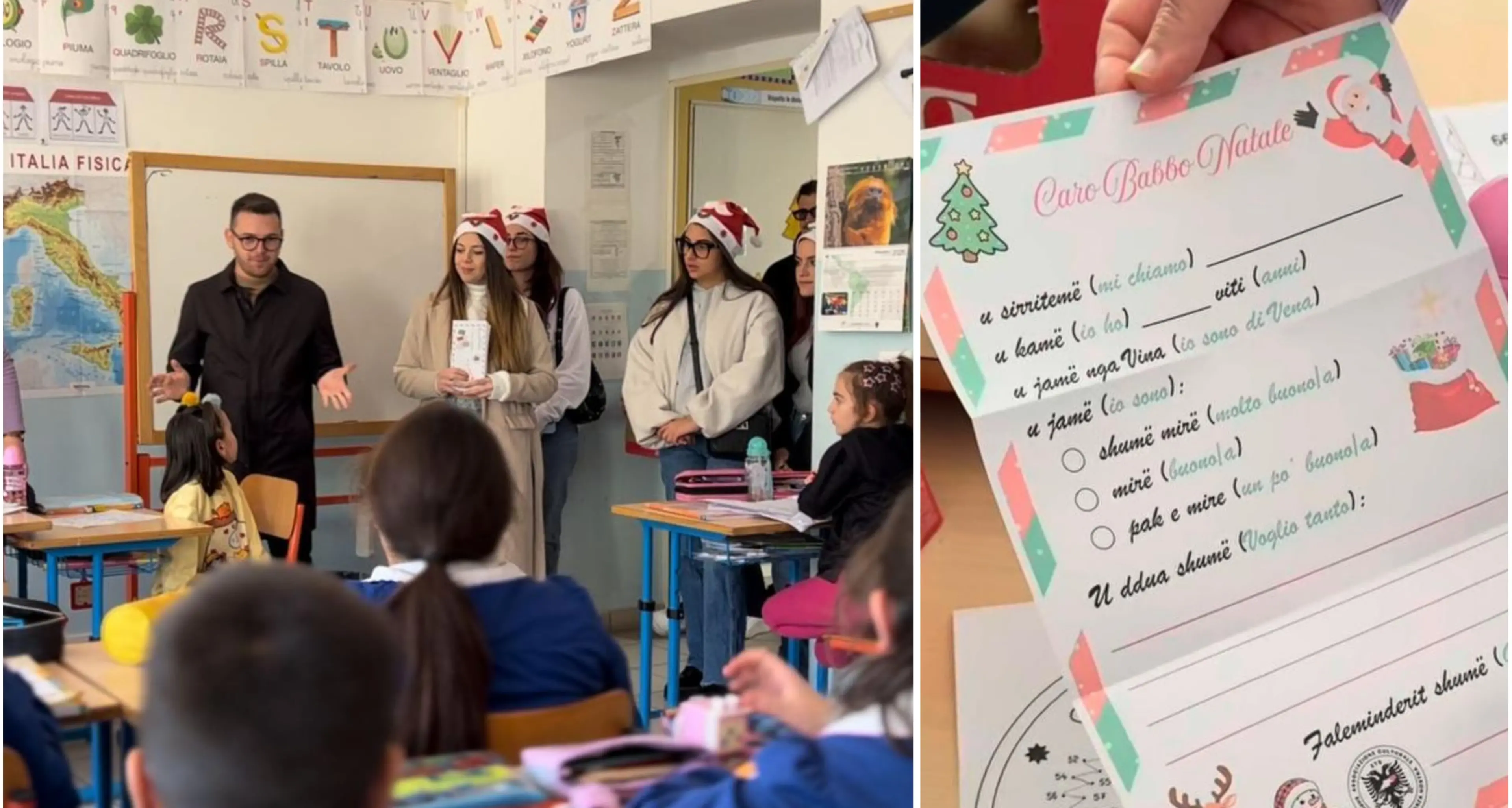 «U sirritemë», scrivere a Babbo Natale in arbëreshë: la tradizione vive a Vena di Maida