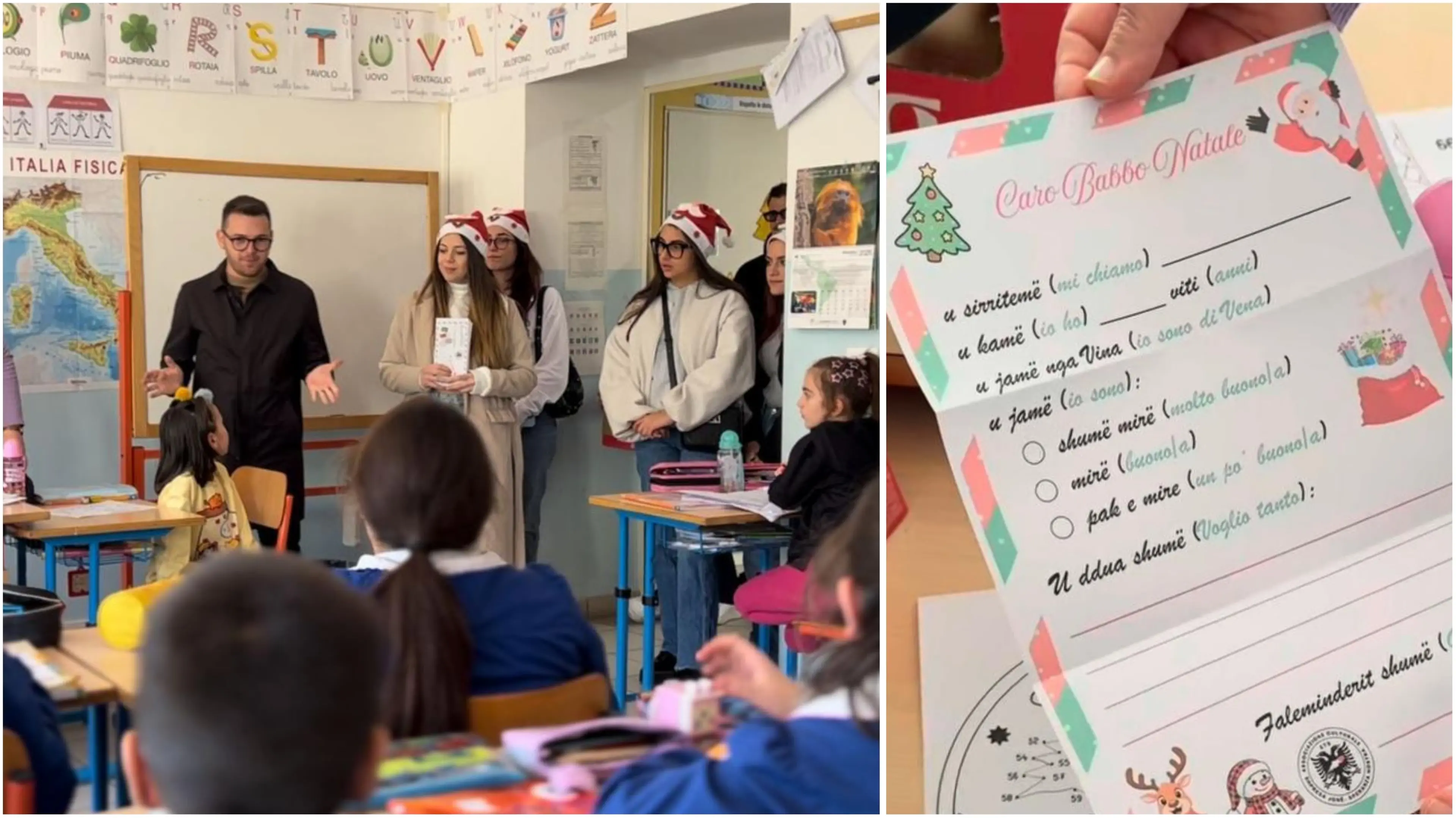 «U sirritemë», scrivere a Babbo Natale in arbëreshë: la tradizione vive a Vena di Maida