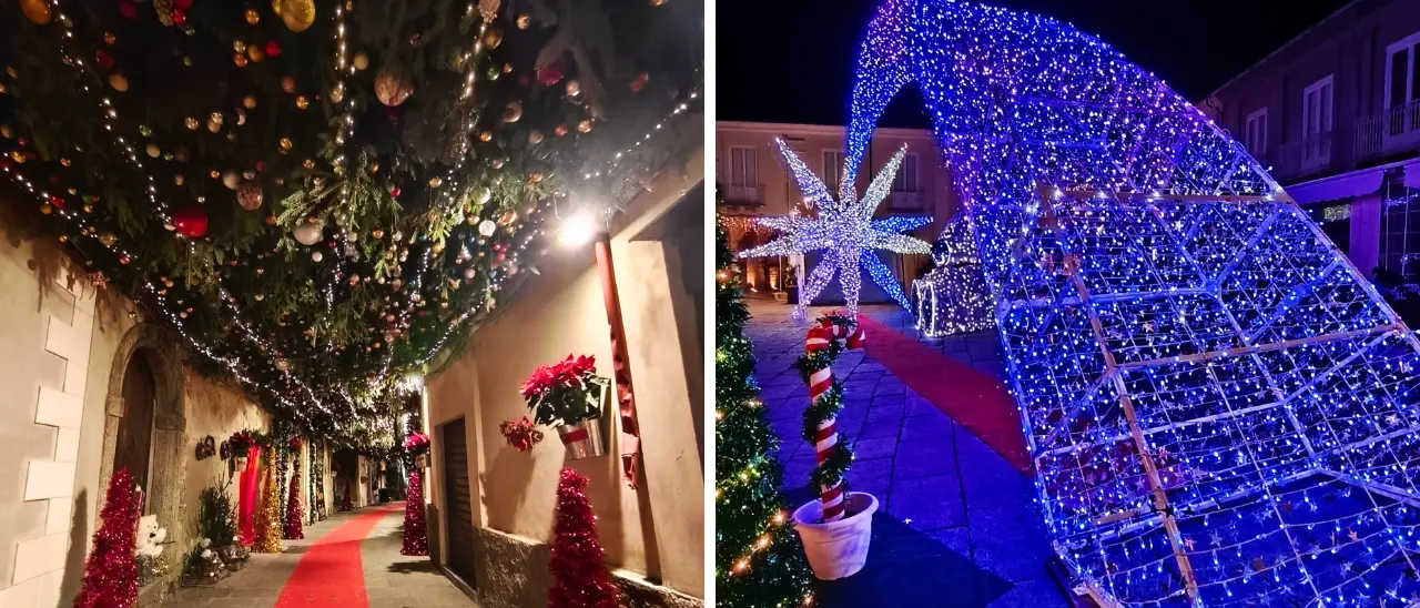Via del Vischio, luminarie e casetta di pan di zenzero: a Nicotera si accende la magia del Natale