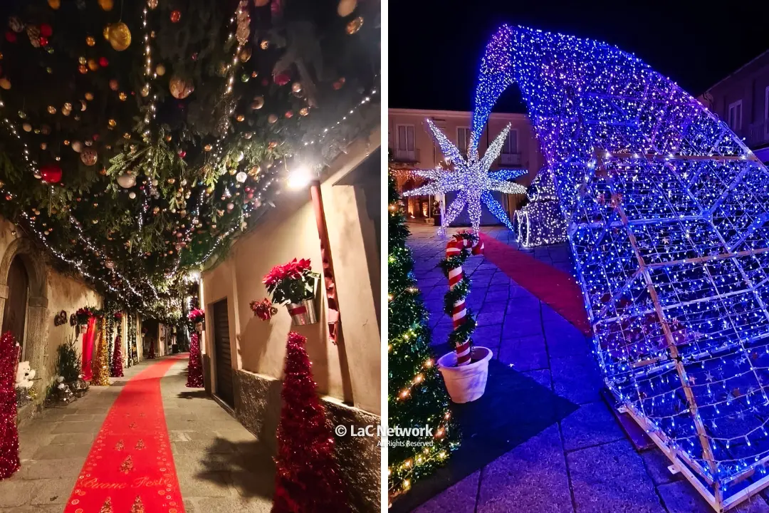 Via del Vischio, luminarie e casetta di pan di zenzero: a Nicotera si accende la magia del Natale