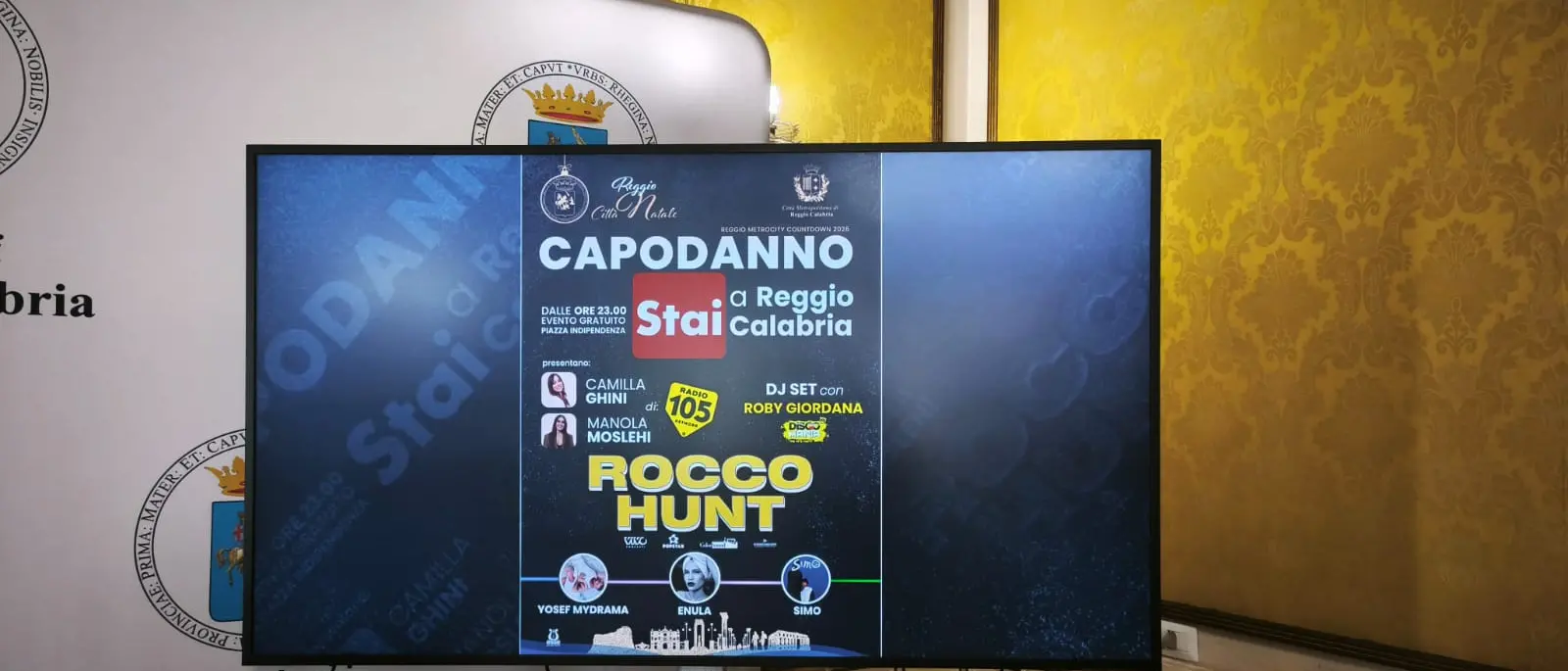 Svelato il programma di San Silvestro, Rocco Hunt protagonista del concertone in piazza Indipendenza\n