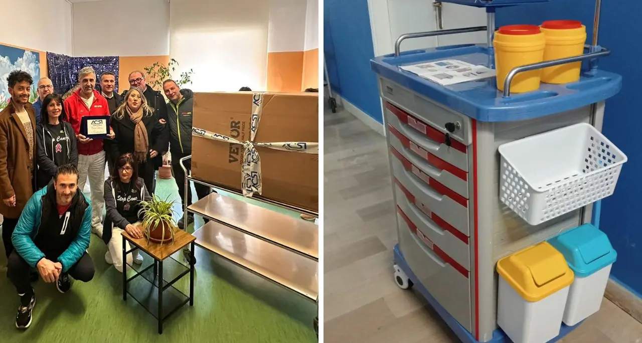 San Giovanni in Fiore, il comitato Acsi Calabria dona un carrello farmacologico al reparto di oncologia\n