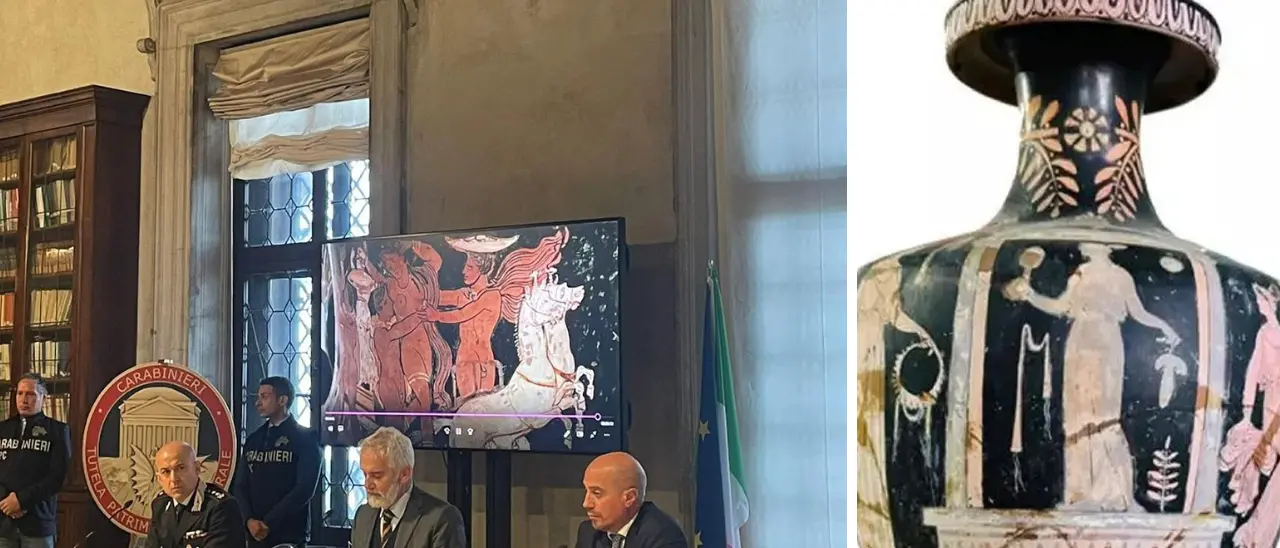 Il tesoro ritrovato, tornano a Vibo 12 reperti archeologici: c’è anche un cratere apulo del IV secolo a.C.\n