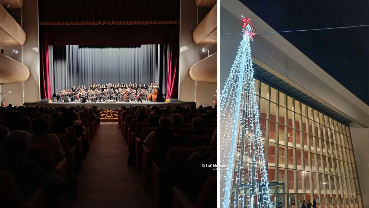 Teatro di Vibo, buona la prima: emozione, abiti eleganti e volti sorridenti al debutto con l’orchestra del Conservatorio\n