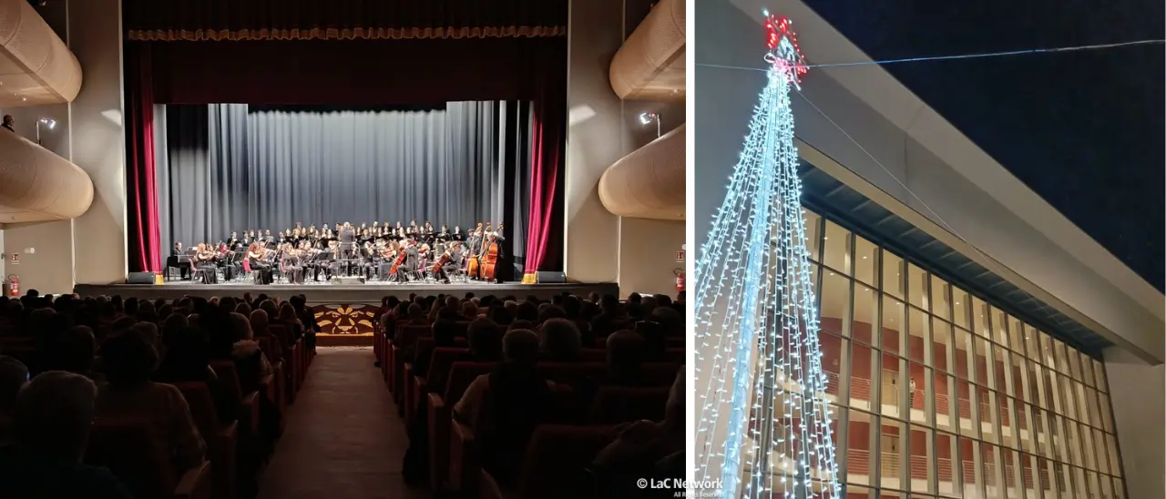 Teatro di Vibo, buona la prima: emozione, abiti eleganti e volti sorridenti al debutto con l’orchestra del Conservatorio\n