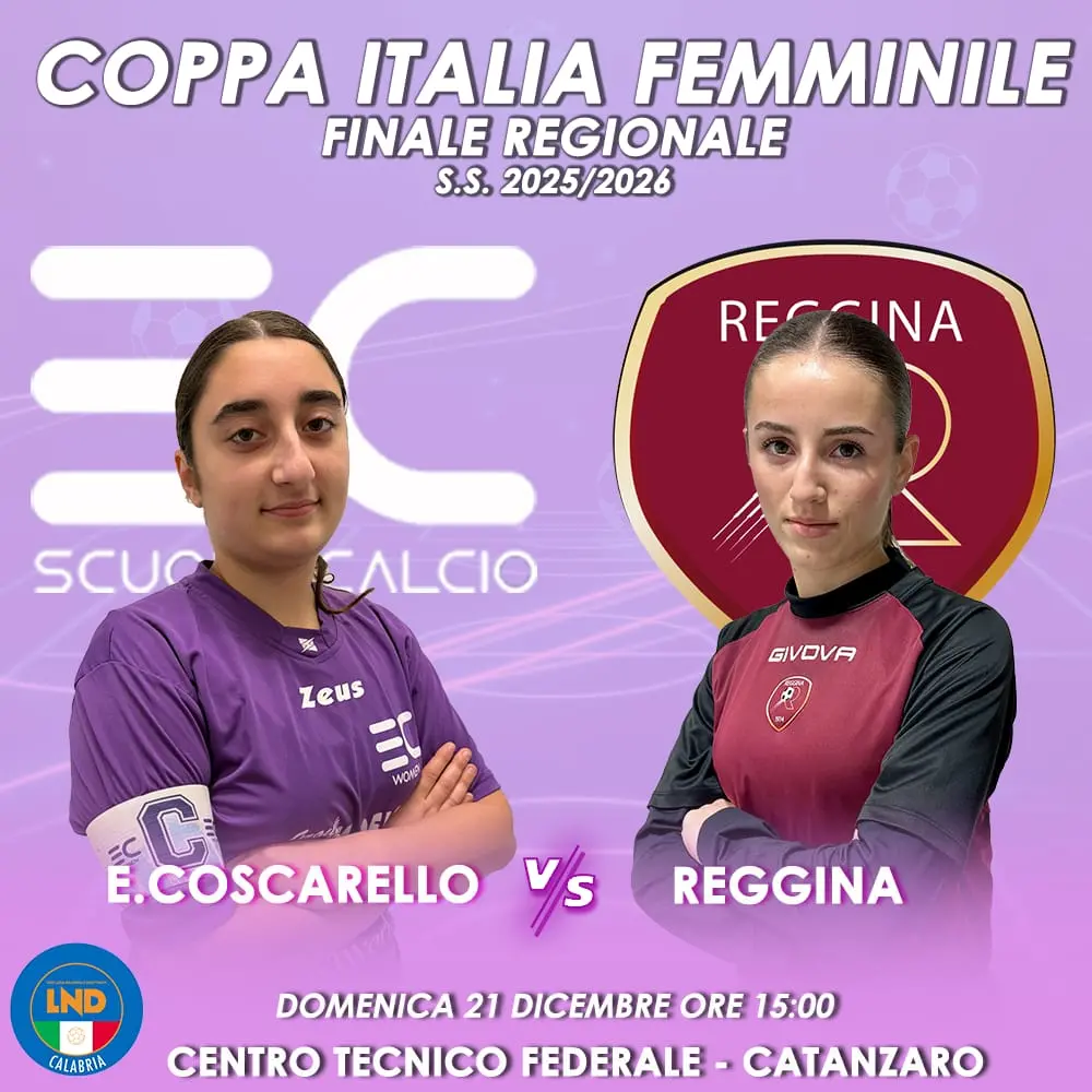 Coppa Italia Femminile, domenica a Catanzaro si assegna il trofeo regionale\n