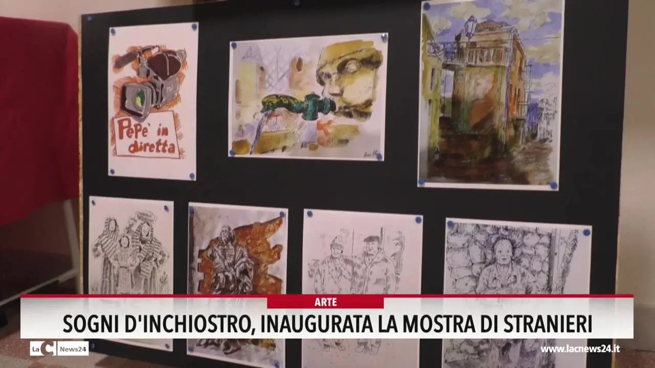 Sogni d'inchiostro, inaugurata la mostra di stranieri