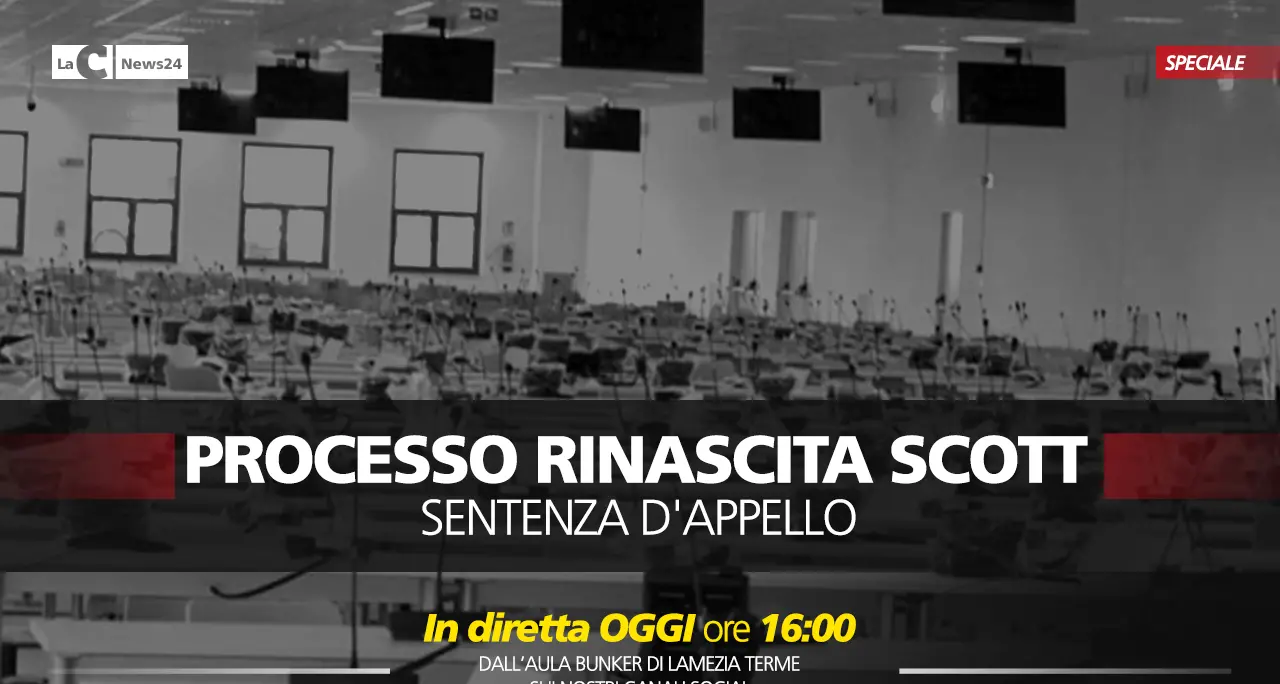 Rinascita Scott\u00A0atto secondo: è il giorno dei giudizio d’appello per oltre 200 imputati - NOMI\n