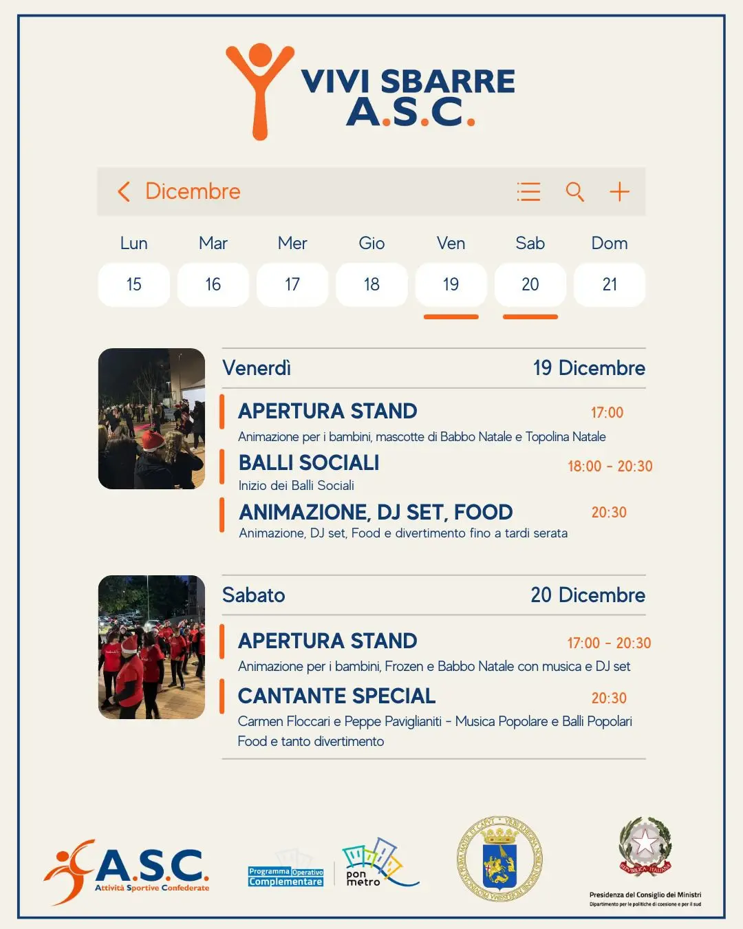 Si festeggia il Natale con ASC Calabria\n
