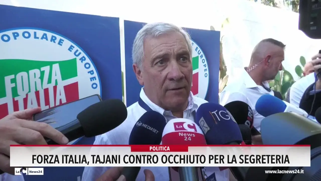 Forza Italia, Tajani contro Occhiuto per la segreteria