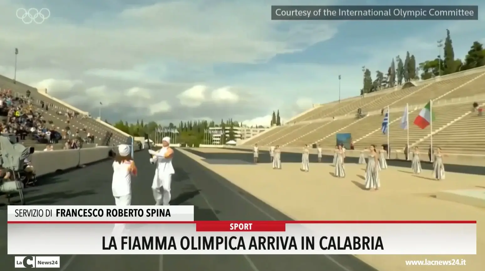 La fiamma Olimpica arriva in Calabria