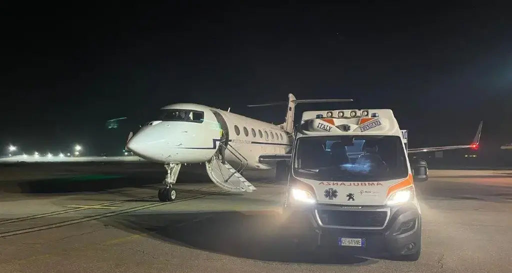 Volo sanitario d’emergenza da Reggio Calabria a Bologna per un 66enne in pericolo di vita\n