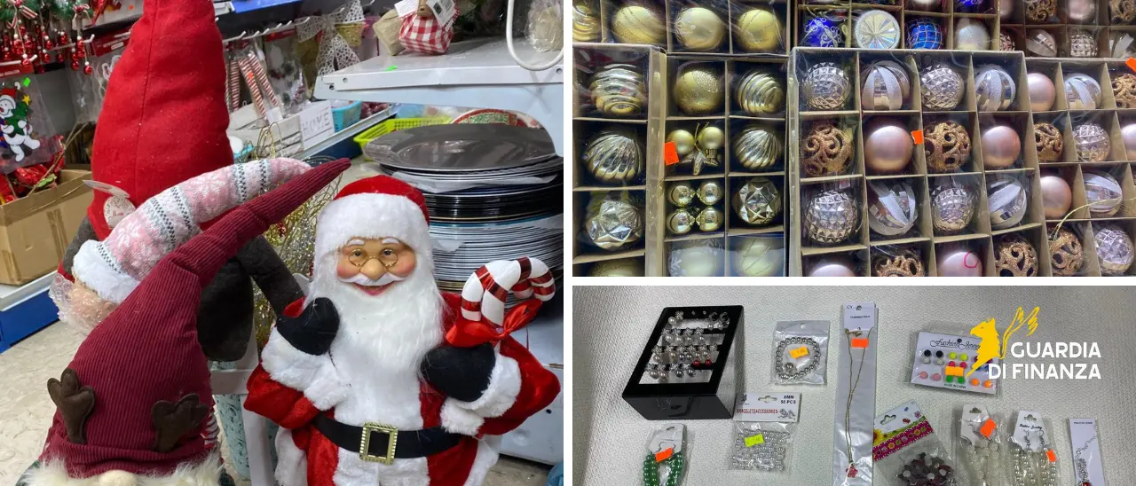 Vibo, maxi sequestro della Guardia di Finanza: oltre 28 mila articoli natalizi non sicuri tolti dal mercato\n