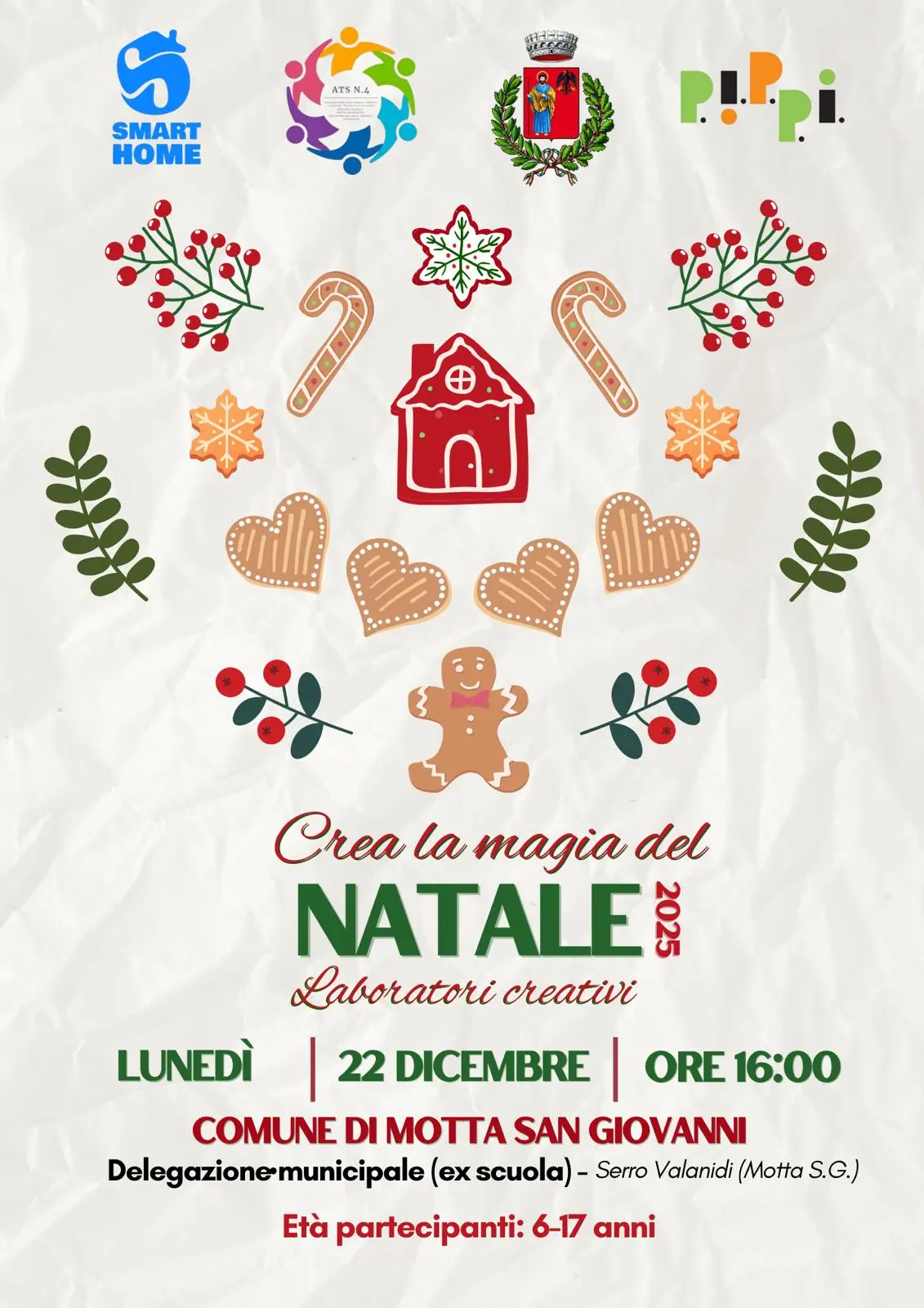 “Crea la magia del Natale”, a Serro Valanidi laboratori creativi aperti a tutti\n