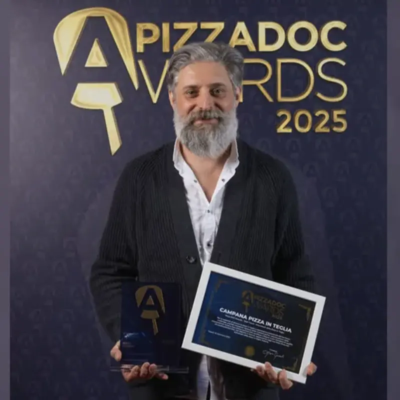 Daniele Campana conquista i Pizza Doc Awards 2025: premio “Best Trend” alla sua visione