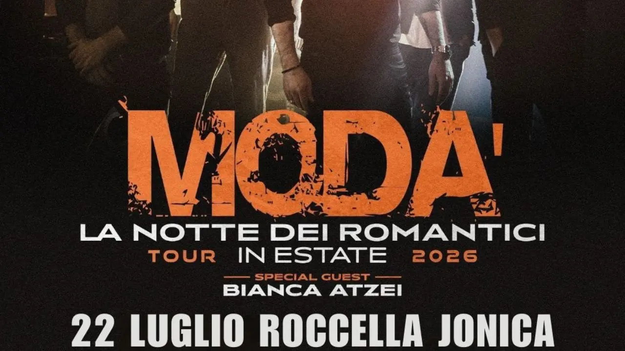 Roccella Summer Festival 2026,\u00A0i Modà affiancati sul palco da Bianca Atzei in concerto il 22 luglio\n
