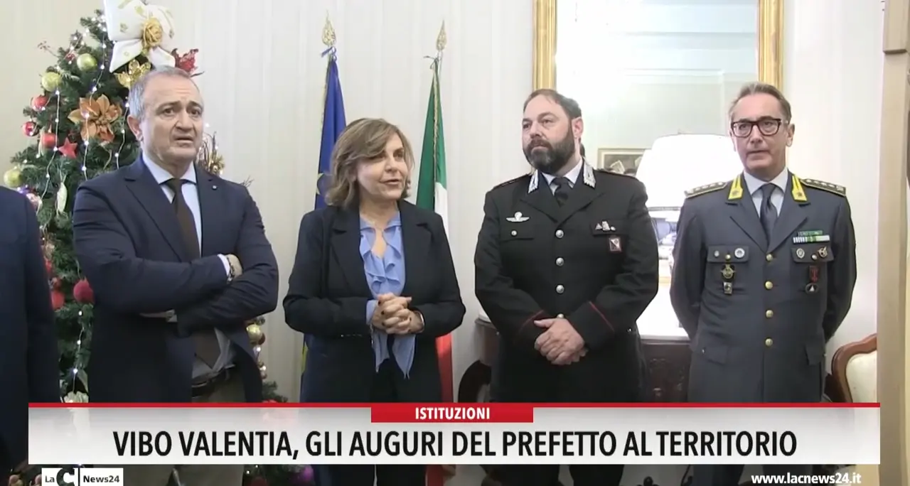 Vibo Valentia, gli auguri del prefetto al territorio