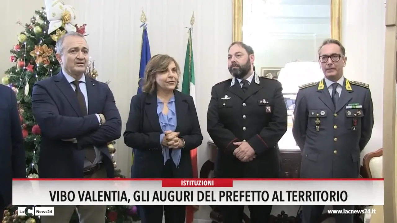 Vibo Valentia, gli auguri del prefetto al territorio