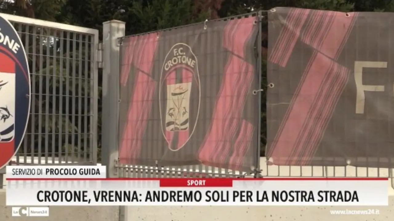 Crotone, Vrenna: «Andremo soli per la nostra strada»