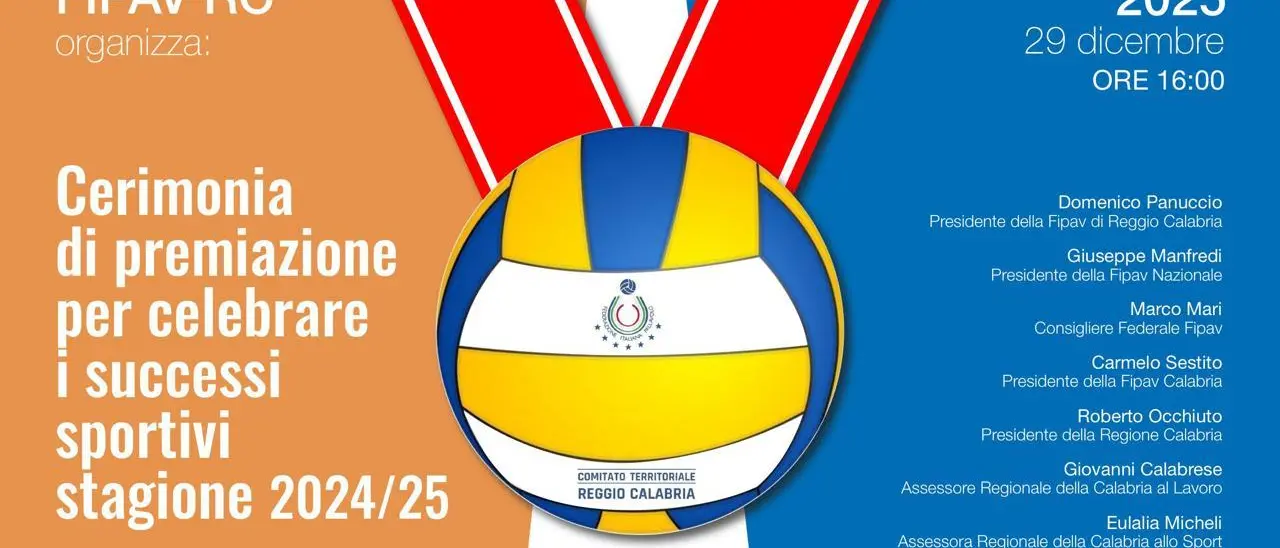 La Fipav di Reggio Calabria celebra le eccellenze della pallavolo reggina\n