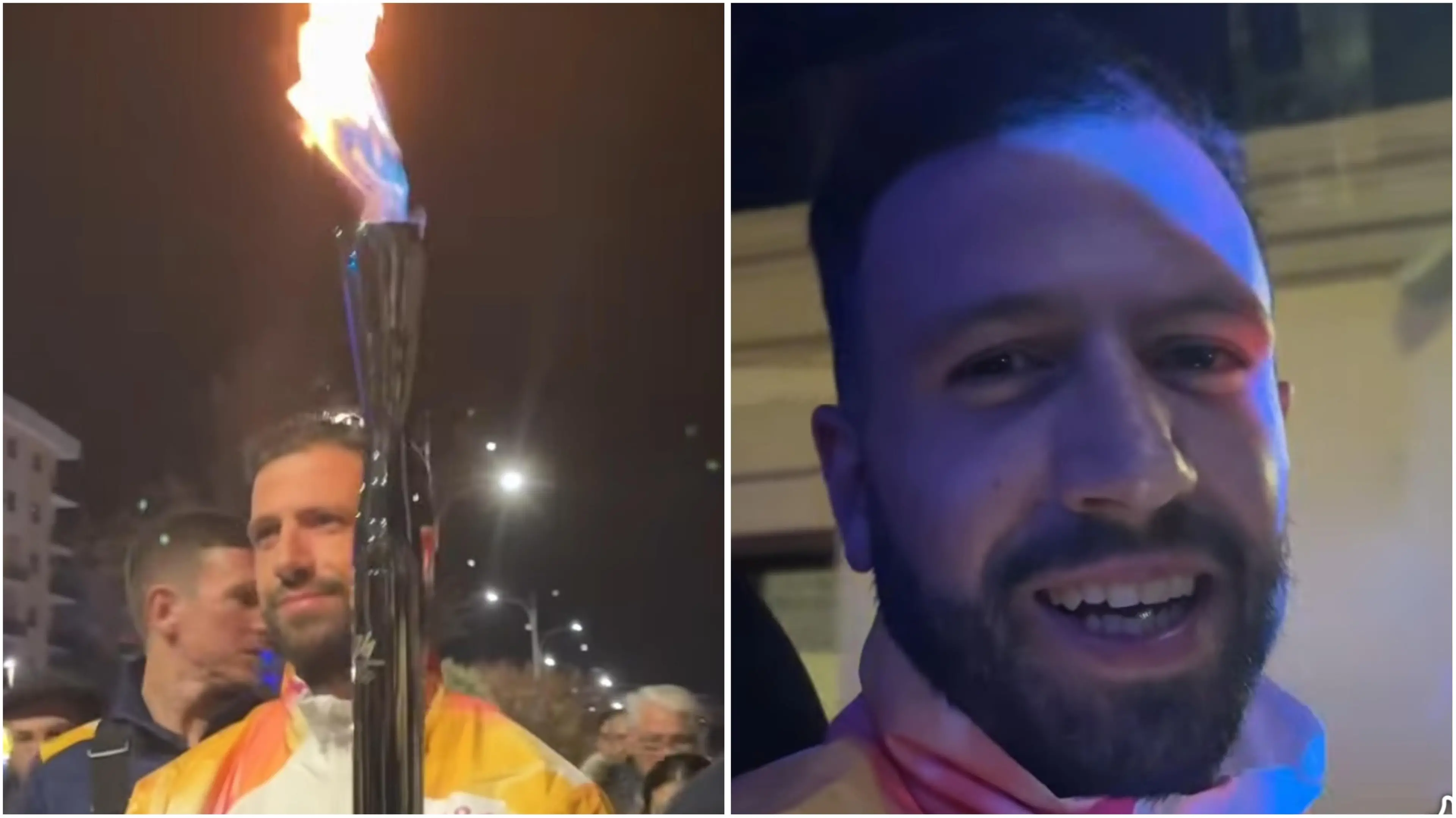 Fiamma olimpica a Catanzaro: Iemmello, Palanca e Noto tedofori per un giorno di storia\n