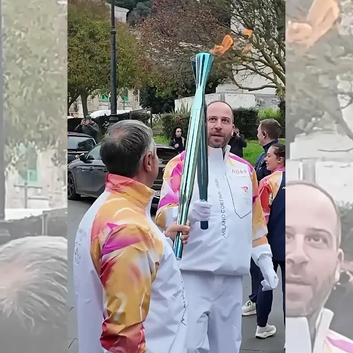 Fiamma Olimpica a Vibo, anche il presidente della Fondazione Augurusa tra i tedofori\n
