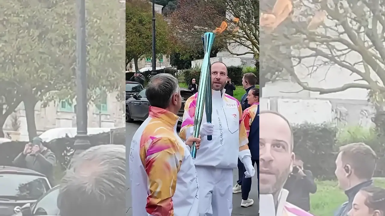 Fiamma Olimpica a Vibo, anche il presidente della Fondazione Augurusa tra i tedofori\n