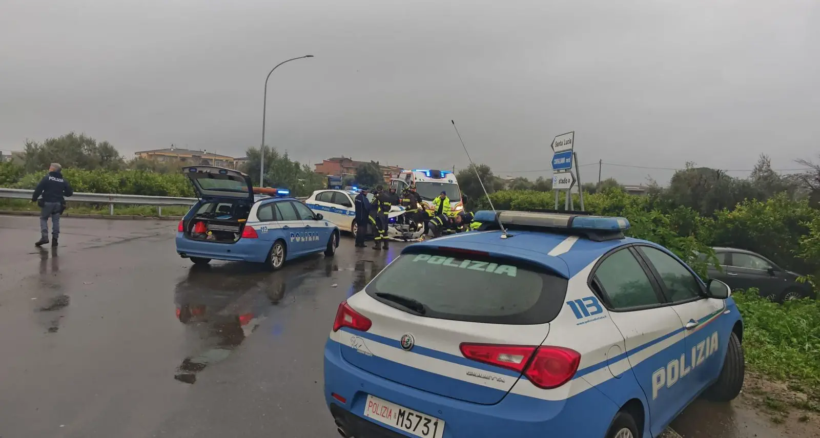 Corigliano Rossano, in un incidente resta coinvolta la pattuglia della Polizia locale\n