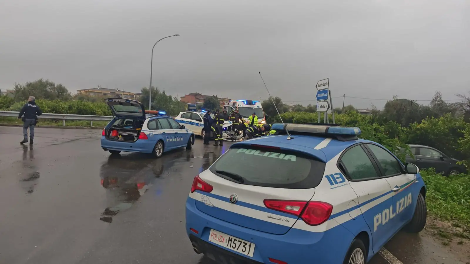 Corigliano Rossano, in un incidente resta coinvolta la pattuglia della Polizia locale\n