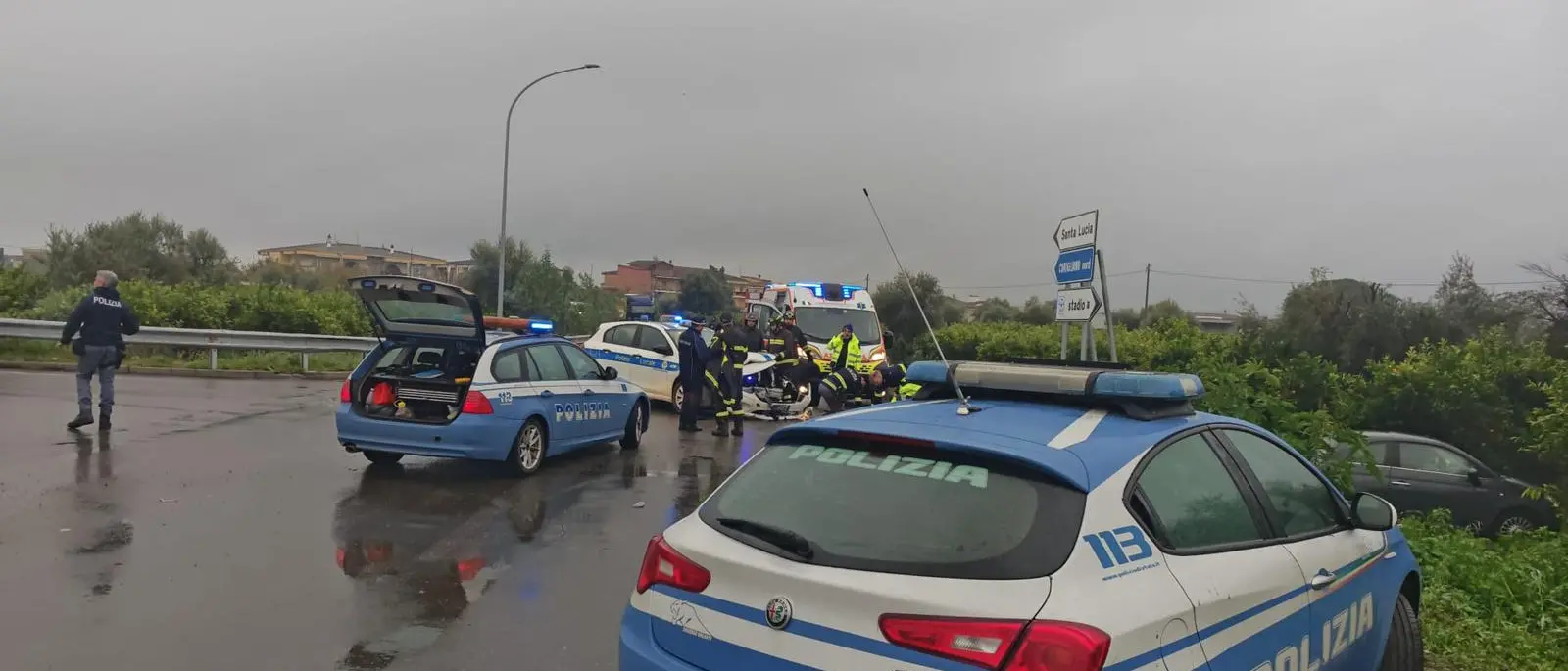 Corigliano Rossano, in un incidente resta coinvolta la pattuglia della Polizia locale\n